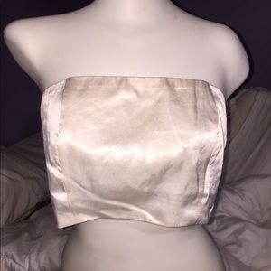Meshki satin crop top